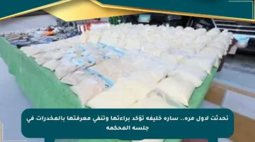 تحدثت لأول مرة.. سارة خليفة تؤكد براءتها وتنفي معرفتها بالمخدرات في جلسة المحكمة